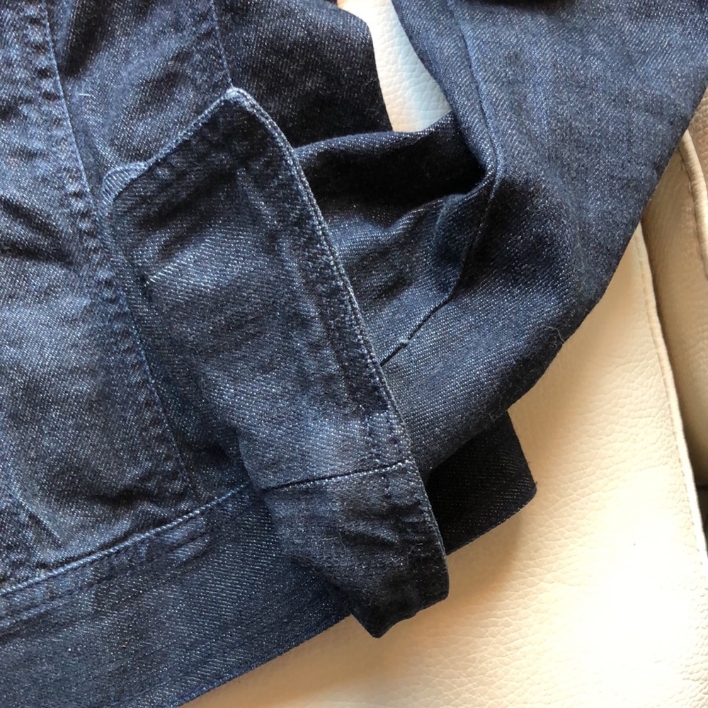 Talbots dark wash jean jacket - Picture 5 of 10